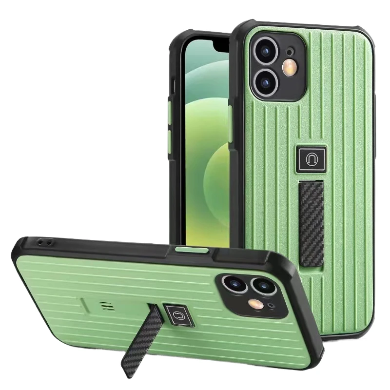 Suitcase design Anti-Slip TPU+PC anti-fall back cover bracket phone case for HUAWEI P40 lite E P40PRO Plus P Smart Z Y5 2019