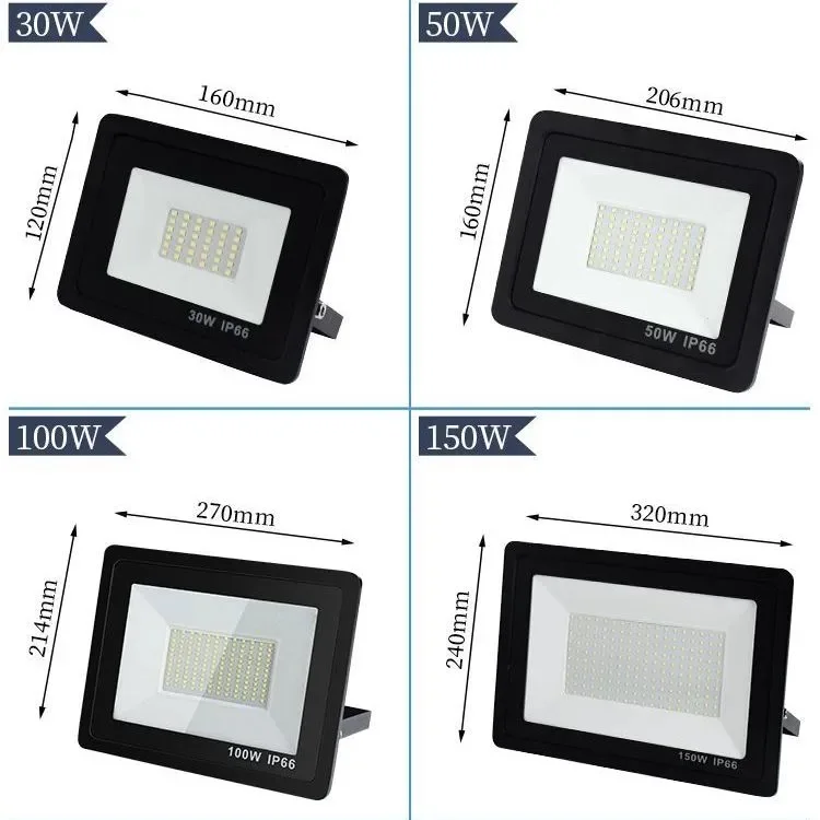 LED floodlight 220V 10W 20W 30W 40W 50W 100W 200W 300W 400Woutdoor waterproof light advertising light