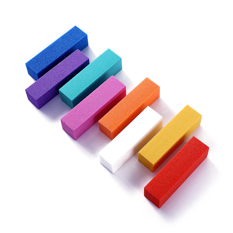 Factory Price Professional Manicure Tool 4 Sides Emery Sponge Nail File Buffer Block