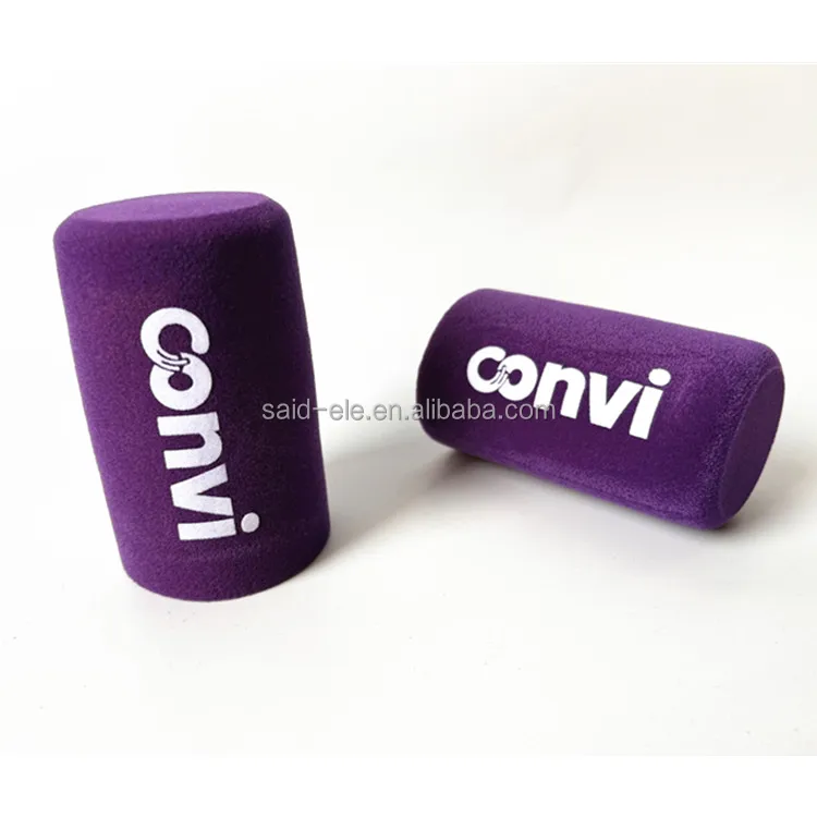 Shu re SM7B mic foam windsocks for broadcasters vloggers Studio MV7 microphone windscreens channel logo printed.