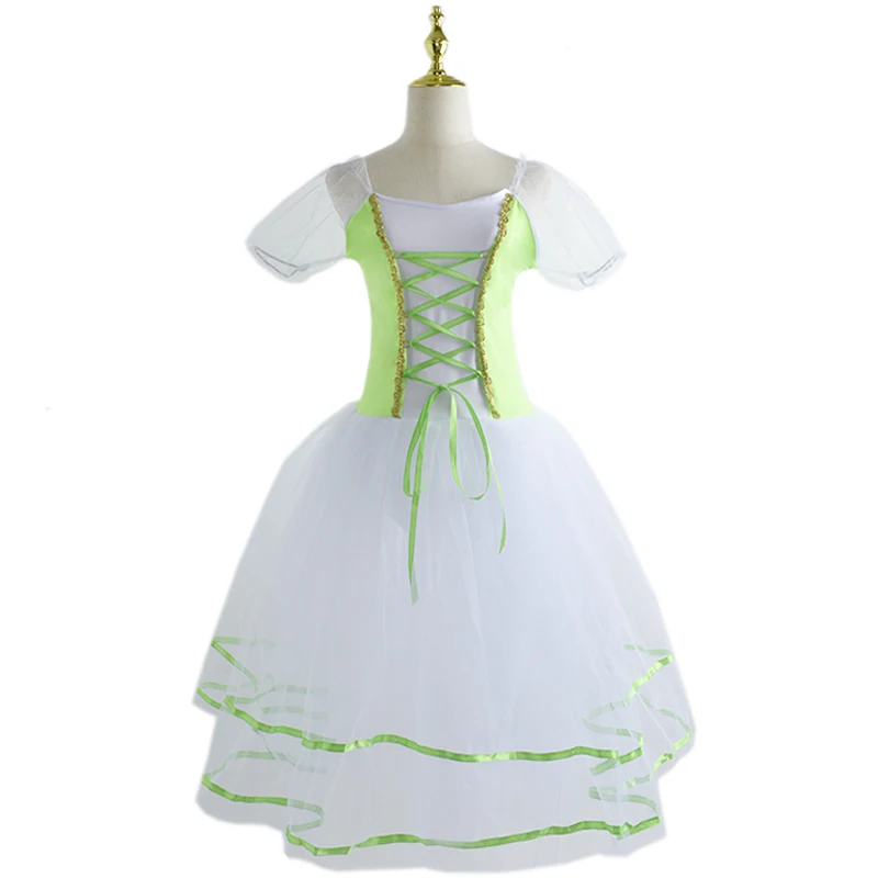 Girls Ballet Dress Child Professional Dress Women Ballerina Giselle Romantic Court Dance Costumes Ballet Long Dress
