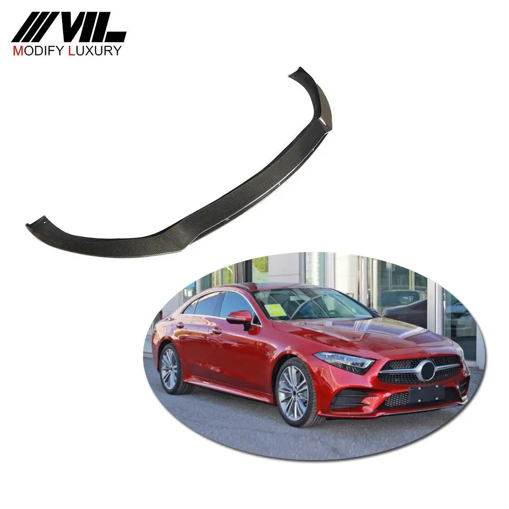 Передний бампер из углеродного волокна для Mercedes-Benz C257 CLS Class CLS53 AMG CLS400 CLS500 CLS550 2018-2019