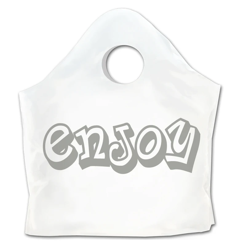 Restaurant packing Super wave wave top Tamper Evident Plastic food Delivery carryout takout  Bags