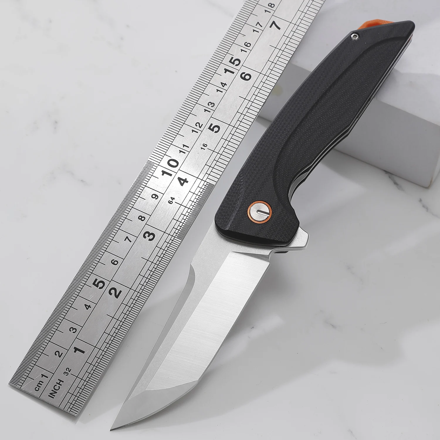 New Fashion Outdoor EDC  8Cr14Mov Survival Folding Hunting Camping Pocket Knife With G10 Handle