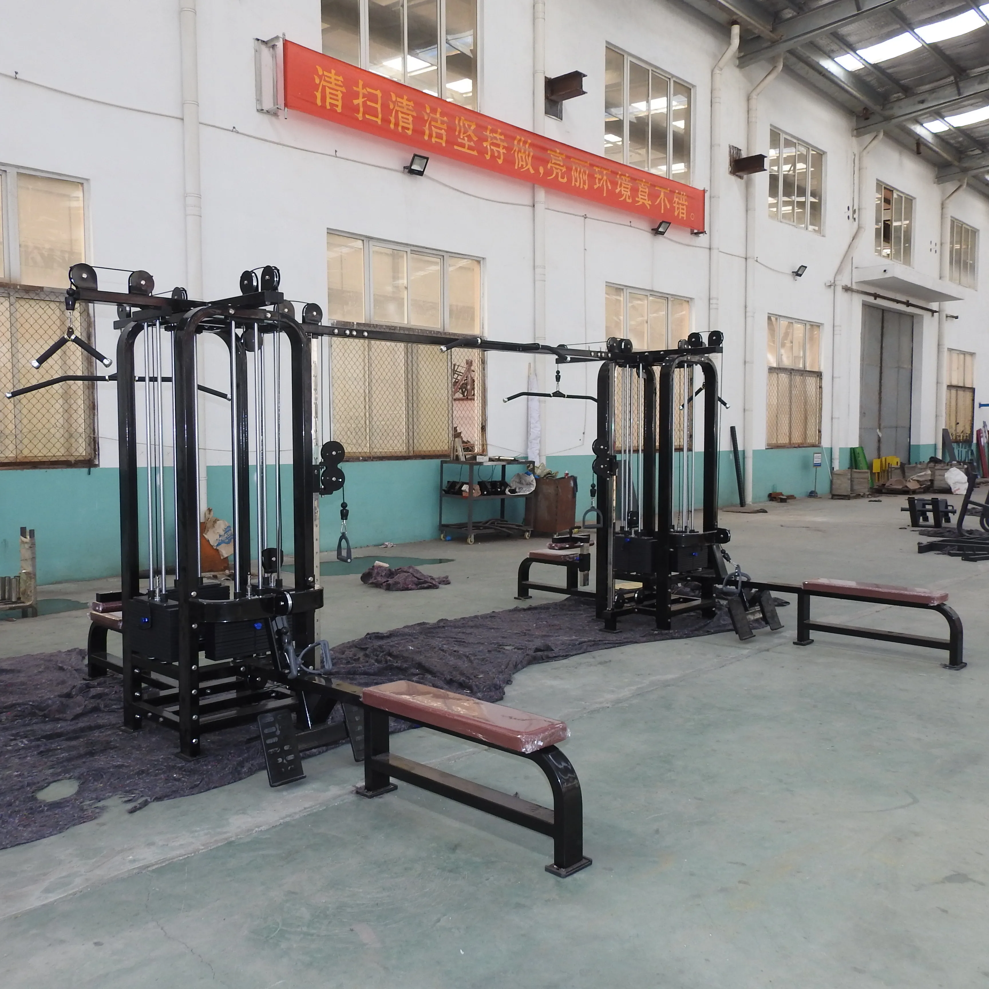 multistation gym fitness equipment 8 station training machine