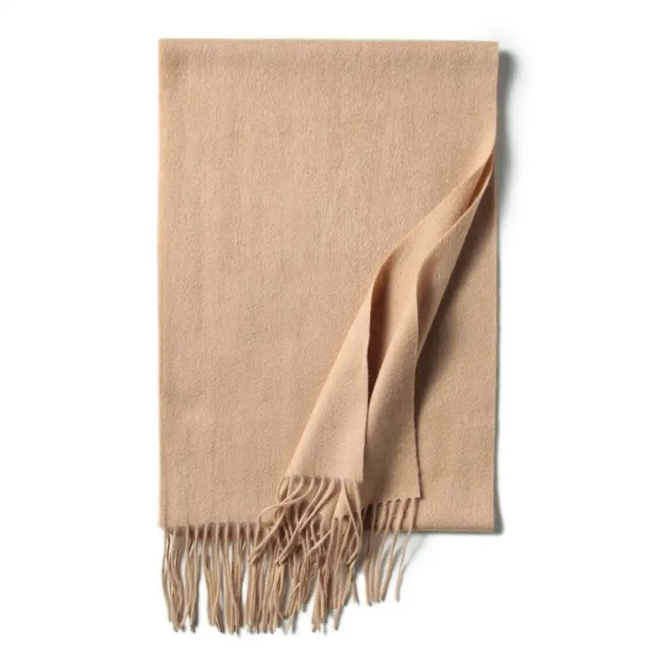 Embroidered logo Inner Mongolia Cashmere Pashmina Scarf