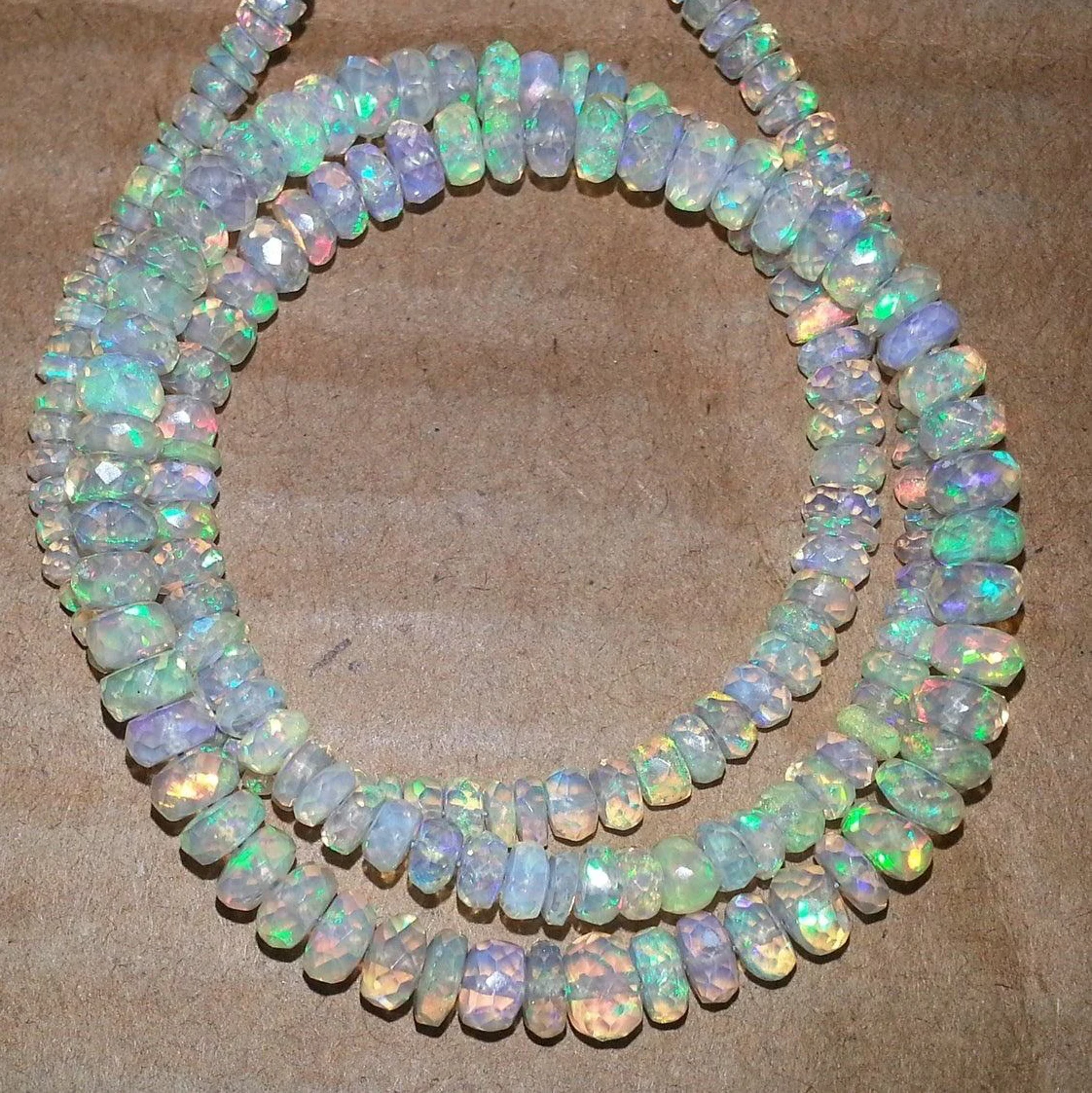 Natural Ethiopian Opal Stone Faceted Beads Strand From Stones Supplier Shop Trending Buy Now