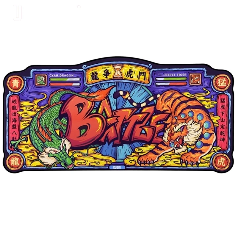 
BUBM Manufacturer OEM Custom Chinoiserie Style Large Sublimation Gaming Desk Mousepad 