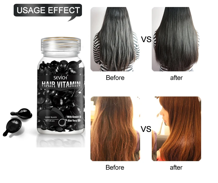 New design Hair capsules private label Hair Care Repair Growth hair oil capsule Vitamins e Serum Capsules