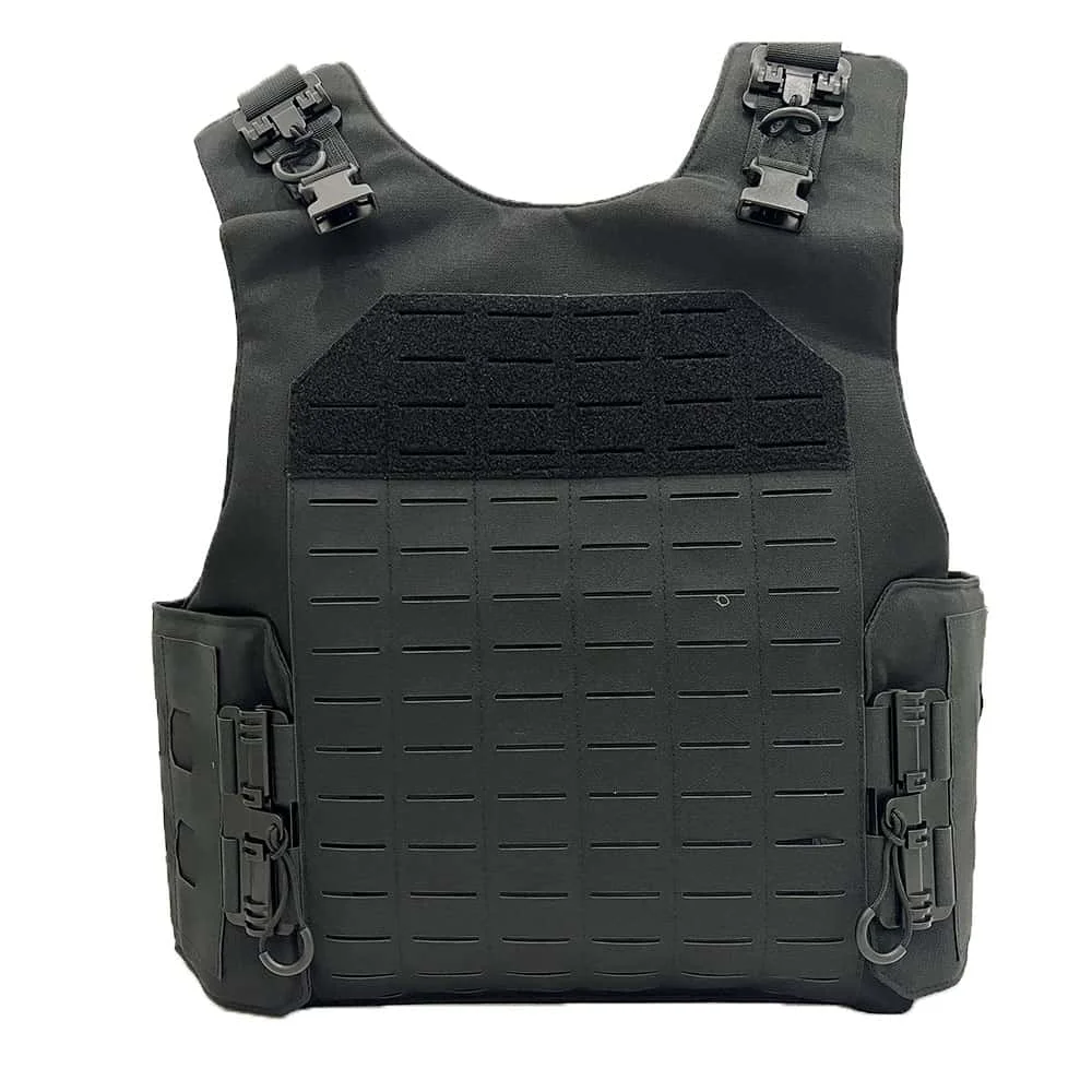 Sturdyarmor Detachable Adjustable Laser Cut Molle System Black Security Guard Quick Release Plate Carrier Tactical Vest In Stock
