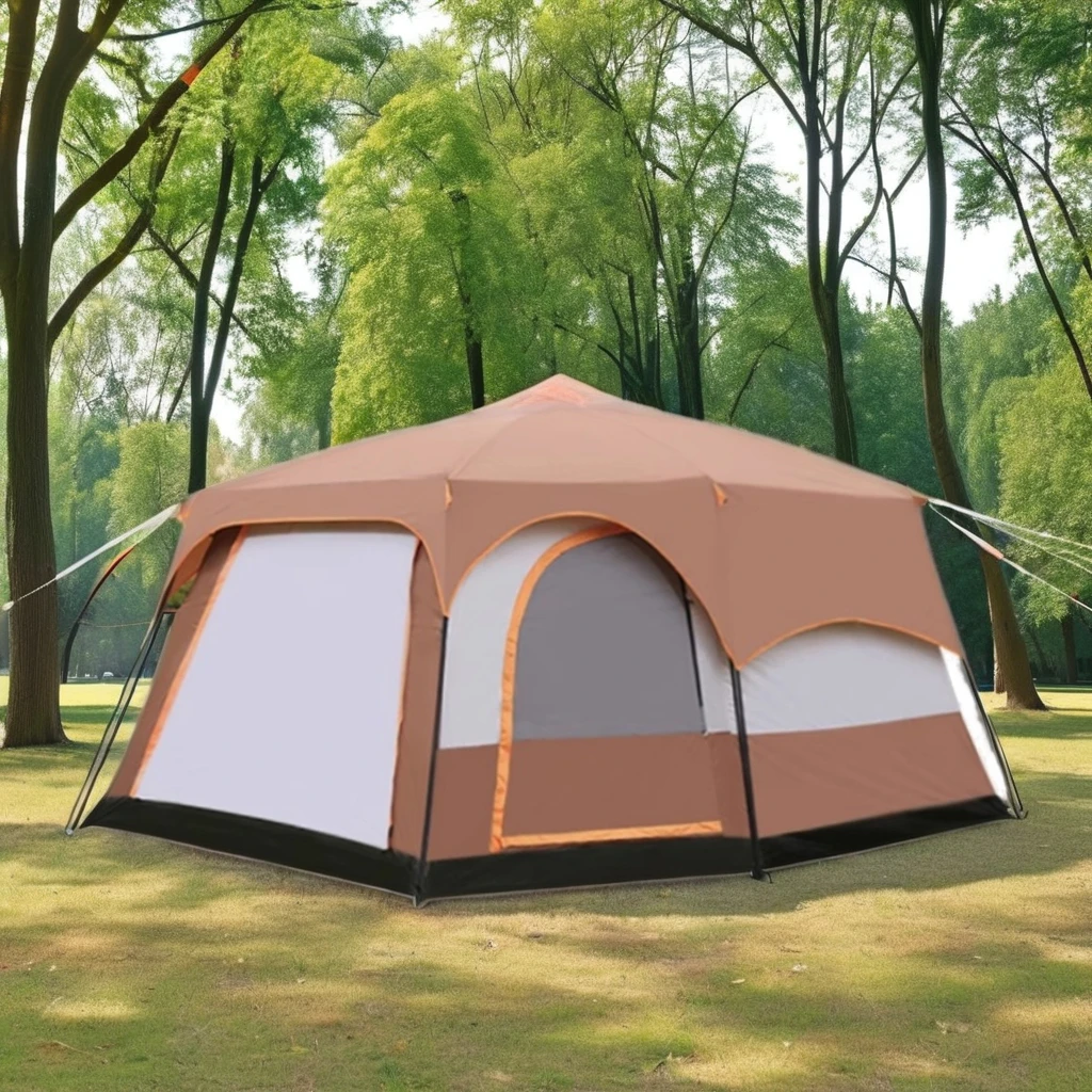 XIASHENG Automatic Waterproof Pop-Up Camping Tent Oxford Fabric for Glamping Beach Family Travel Summer Fishing Use