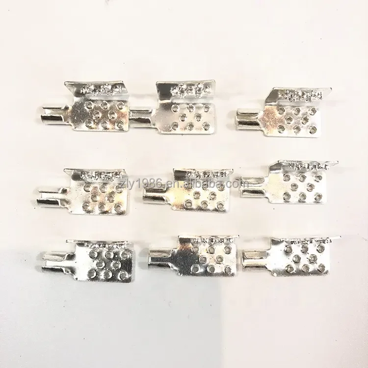 Modern Copper Connection Electric Floor Heating Wiring Card Terminal Silver Plated Film Clip Parts Horizontal Floor Control