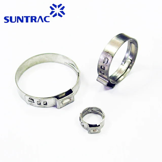 Stainless steel hose clamp with single ear taiwan hose clamp abrazadera