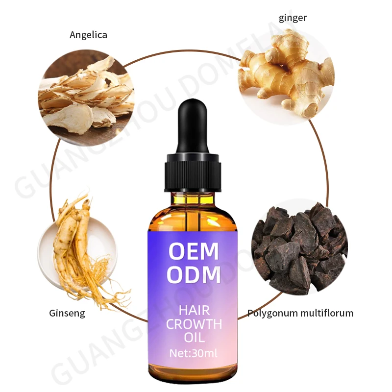 Customize Rosemary Oil Hair Growth Ginger Hair Growth Oil For Hair Treatment