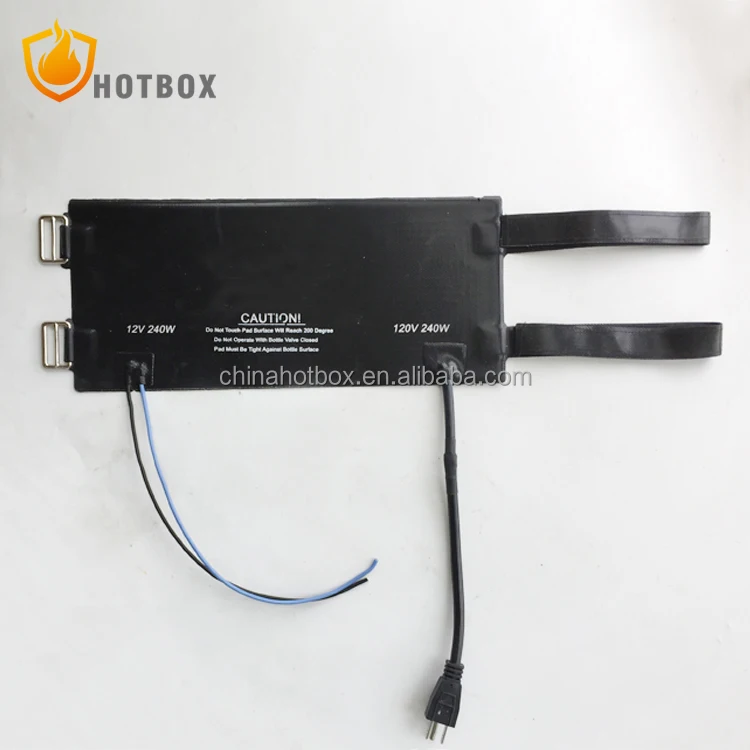 Heater mat for gas cylinders heating panel