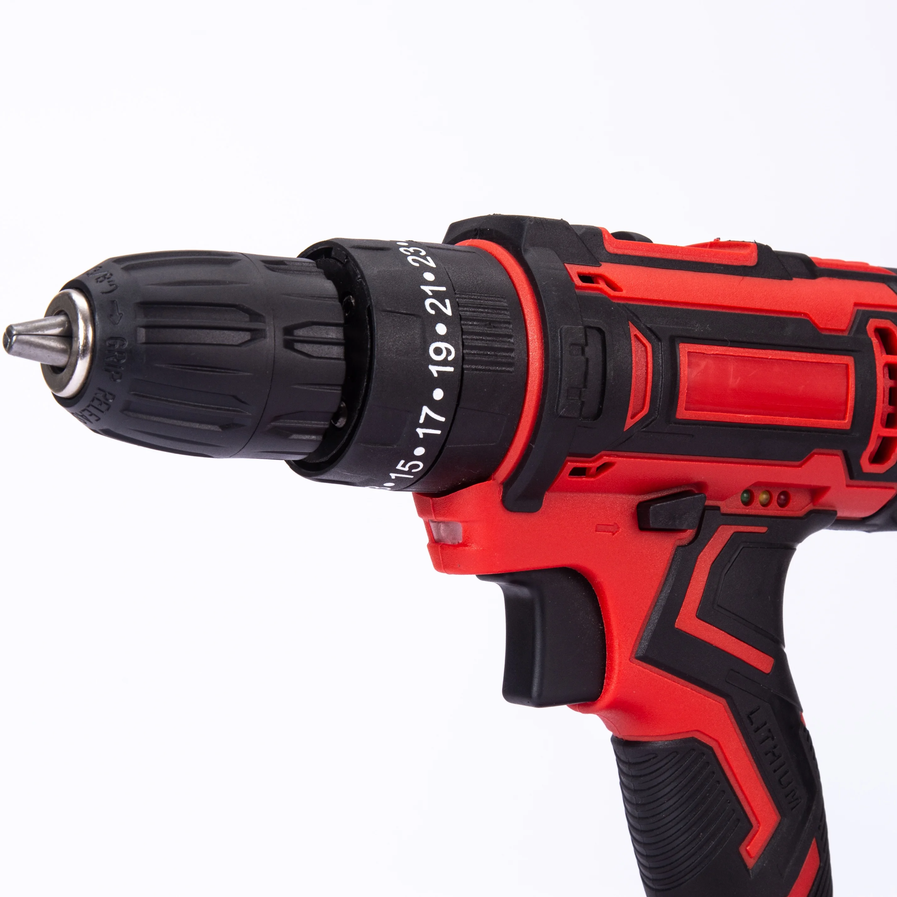 TIAIS T8027-21 Lithium Battery Red Drill Cordless Power Tools Rechargeable Driver Drill 21V Cordless Brushless Impact Drill
