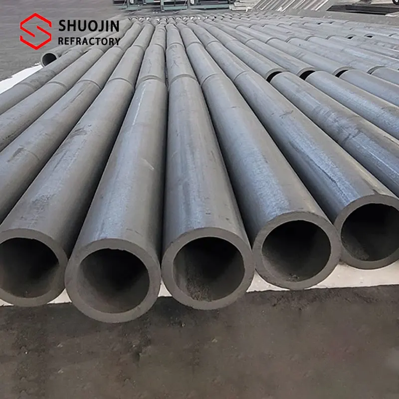 Customized High Temperature Refractory Rod High Purity Ceramic Sic Tube Silicon Carbide Pipe