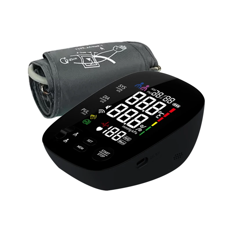 Индивидуальный Светодиодный экран VA 120 монитор артериального давления комплект манжет Bp