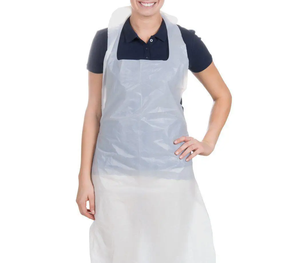 Biodegradable compostable apron, disposable medical plastic apron