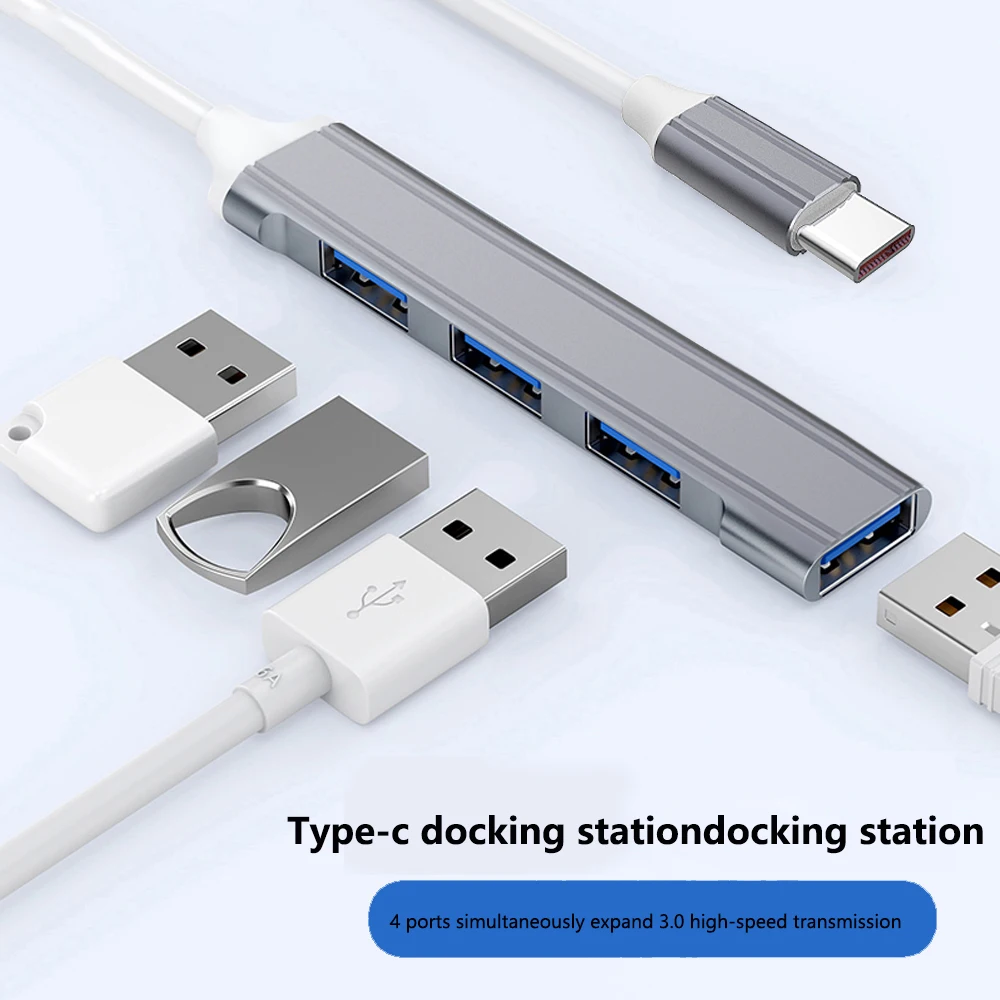 Multifunction laptop docking station 2.0 type c usb dock All in one hub 4 Port 2.0 hubs adapter