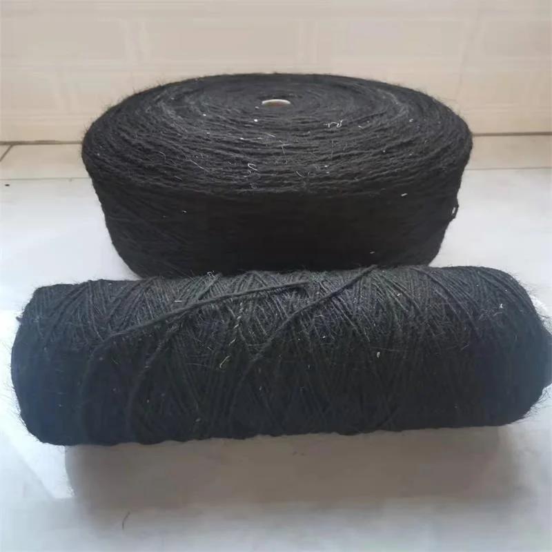 100% coarser Yak hair yarn pure black for fabric