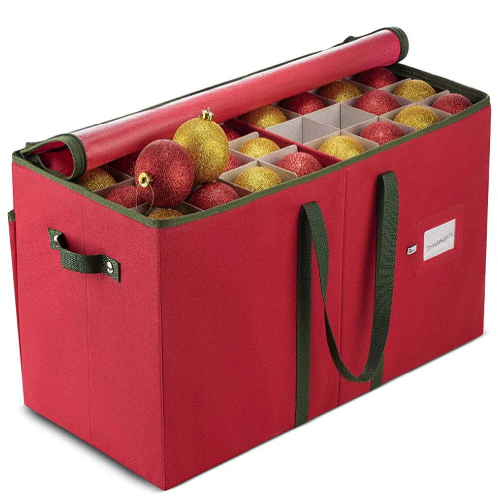 Large Christmas Organizer Storage Boxes with Dual Zipper Closure Christmas Decorations Gift Bags