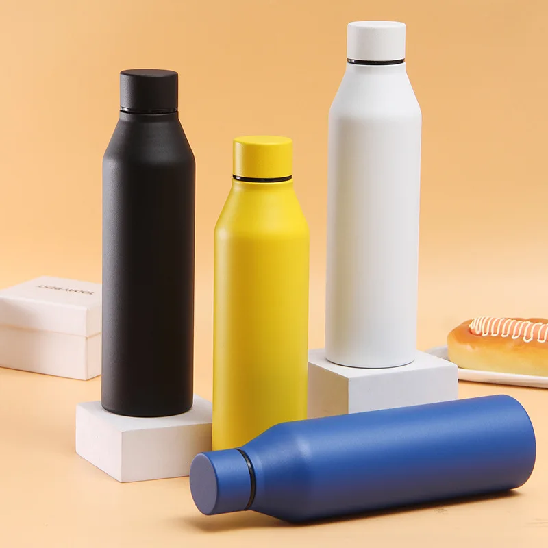 Wholesale 500ml Drink Metal Thermal Bottle Double Layer Stainless Steel Insulated Water Vacuum Flask