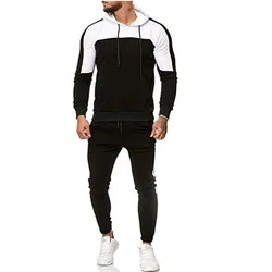 High Quality Windbreaker 2 Piece Winter Slim Fit Custom Logo Jogging Sweatpants And Hoodie Set Sportswear Men Tracksuit