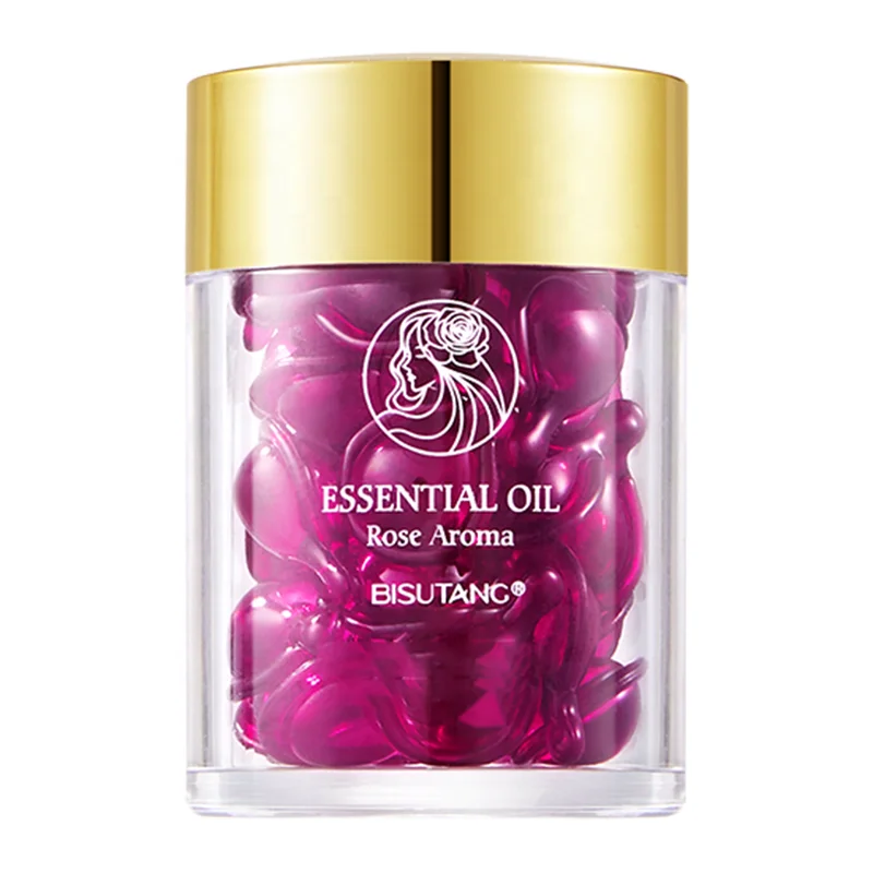 BISUTANG Rose Aromatherapy Serum Capsule Hair Treatment Oil Hair Repair Perm Dry Frizzy Hair Essential Oil