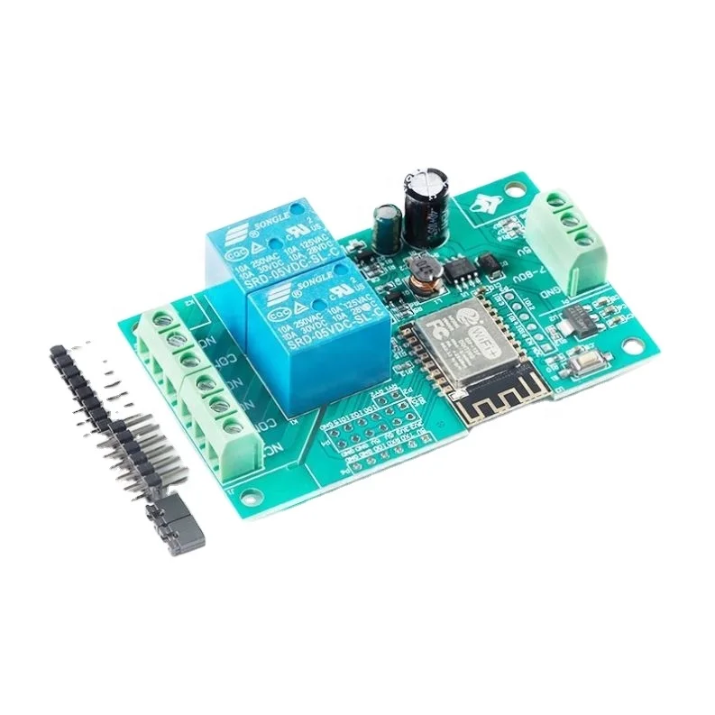 Двухканальный 5 В 8-80 ESP8266 ESP-12F Плата развития сетевой беспроводной Wi-Fi релейный