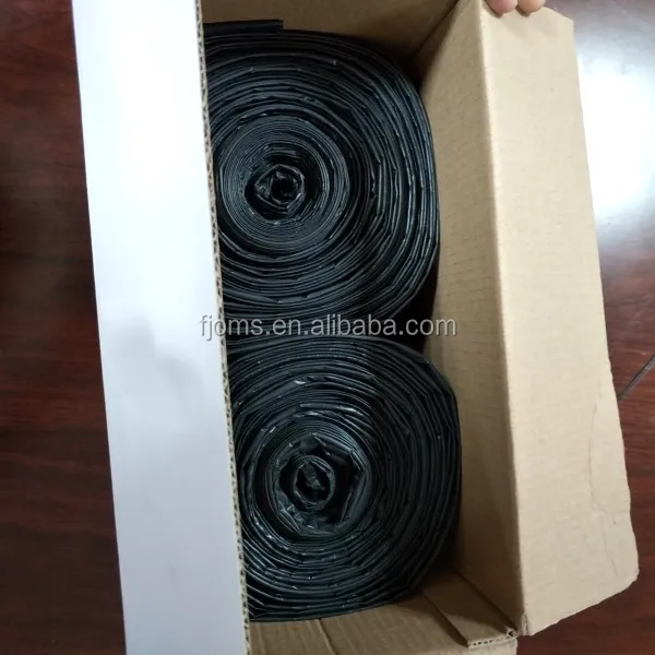 Heavy duty polythene black 3 mil trash contractor bags for construction garbage