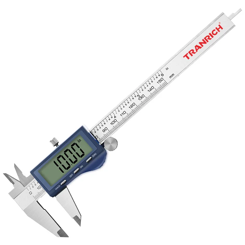 6 Inch High Precision Digital Caliper Stainless Steel Vernier Caliper Micrometer Measuring Tool