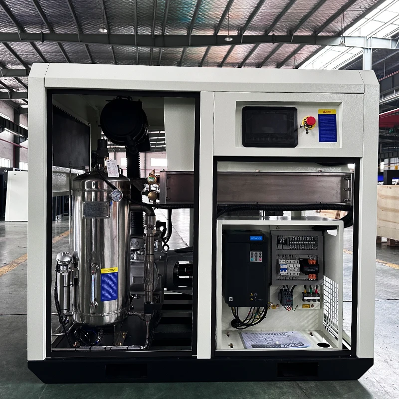 Durable 37KW Oil-Free Water-Lubricated Screw Compressor Silent and Reliable for Pile Foundations