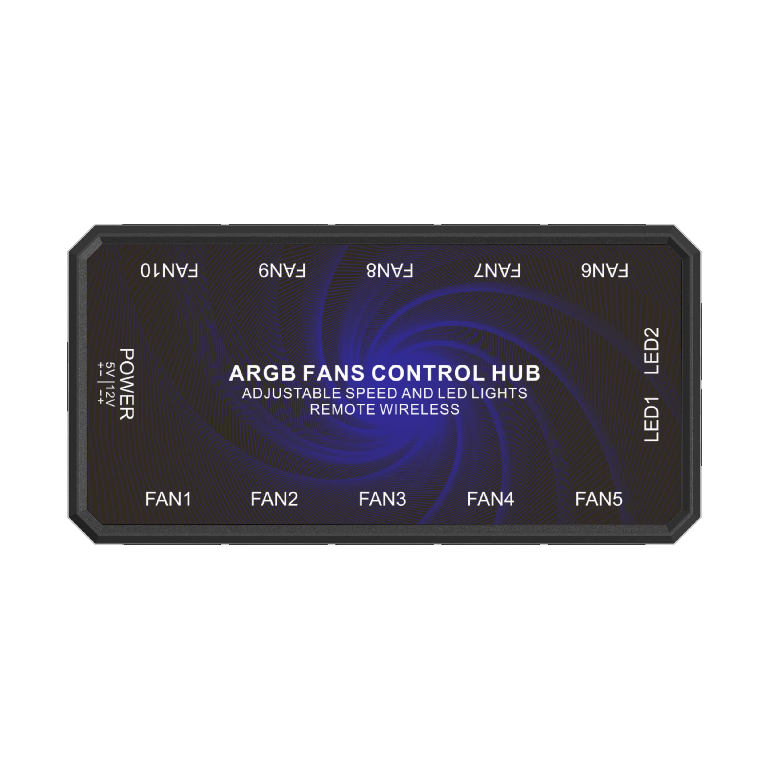 6PIN RGB Fan Controller+RF Wireless Remote Control computer fan With RF Remote Control ARGB Lighting
