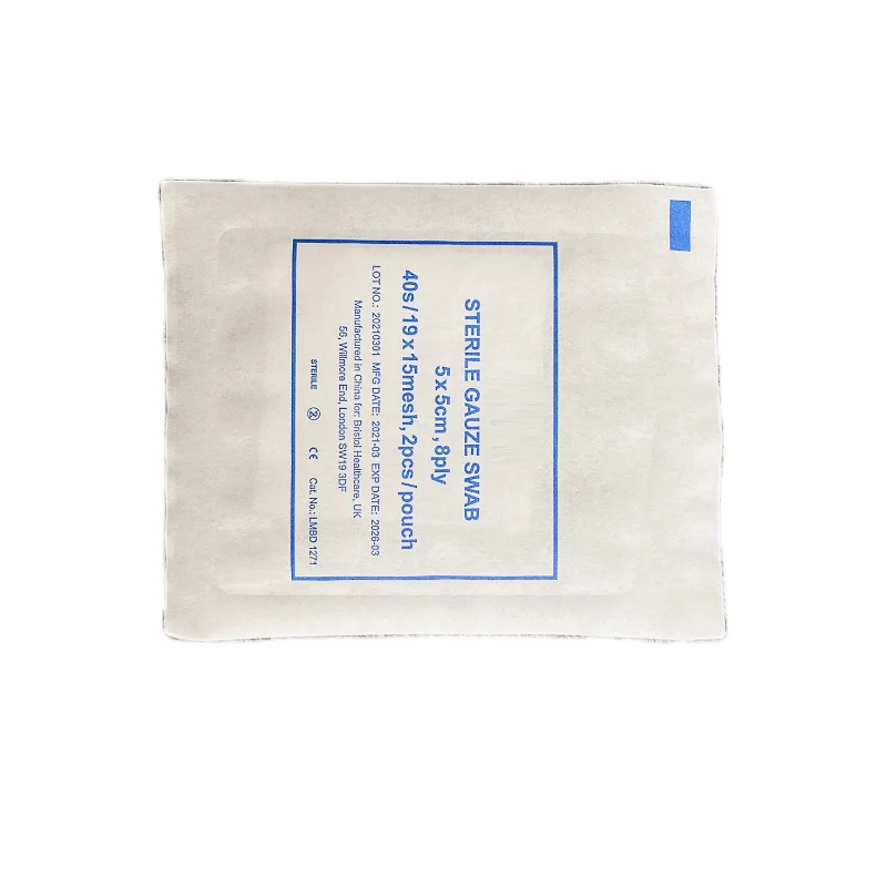 CE ISO13485 factory hisopos de gasa medica panos de gasa esterilizados esterilizadas almohadillas de gasa quirurgica