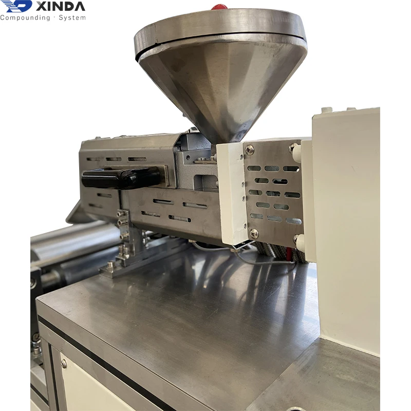 5-20 kg color masterbatch extrusion machinery lab scale twin screw extruder production line