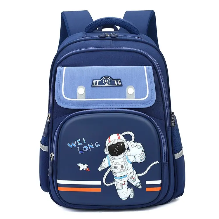 Cartoon Doughnuts Backpack Spinal Protective Boys Girls Pupil School Bag