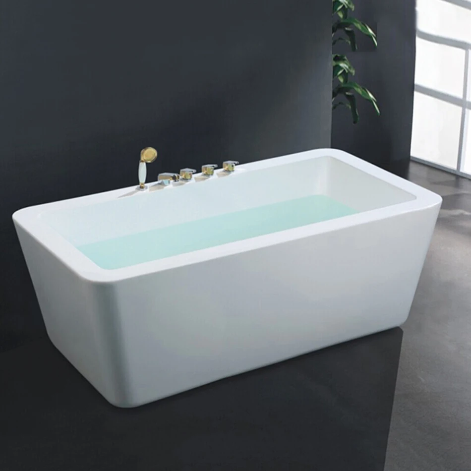 Indoor bathroom hot and cold acrylic sheet freestanding soaking high quality japanese tub modern bath tubs