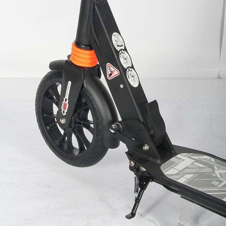 Алюминиевый складной двухколесный скутер для взрослых и детей, дисковый тормоз, пружинный амортизатор