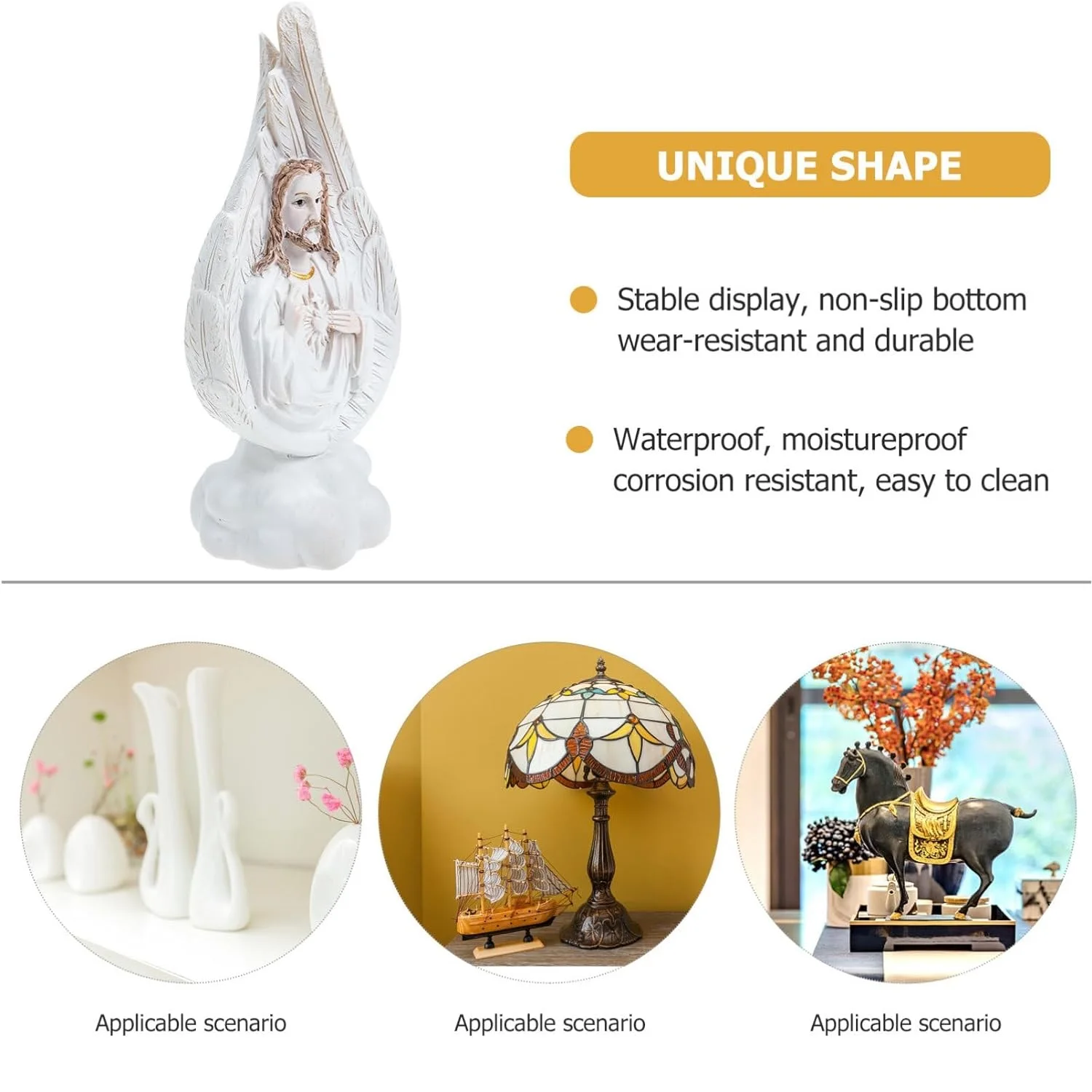 Polyresin Craft Holy Family Statue Catholic Resin Jesus Sculpture Religious Nativity Figurine Home decor