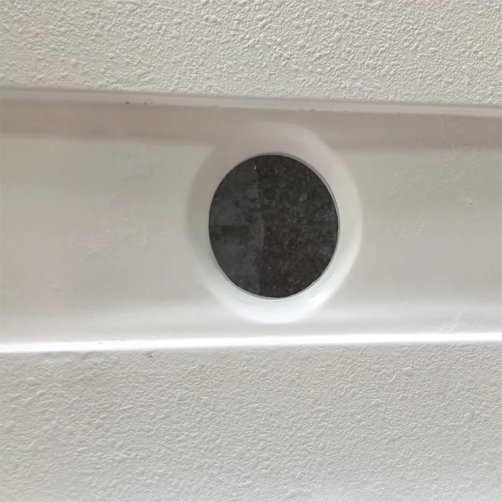 Customized Size Right Drain Cast Marble Bathroom Shower Pan