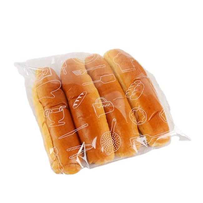 Food grade bread packaging plastic bags with printing