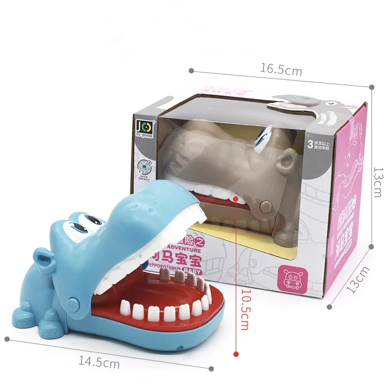 Hot selling biting finger crocodile dog, shark, hippo, tidy parenting game props, biting toy ag1112