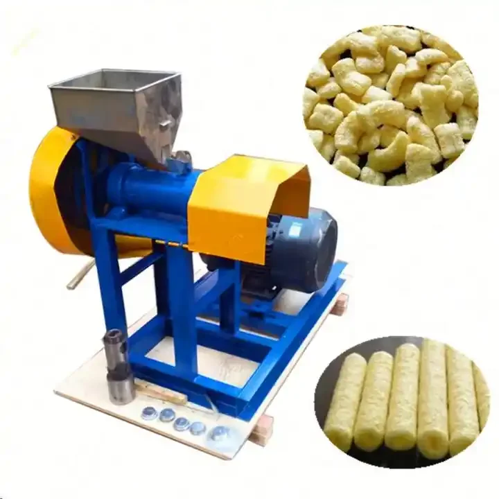 snack food extrusion equipment production line  rice puffed snack machine