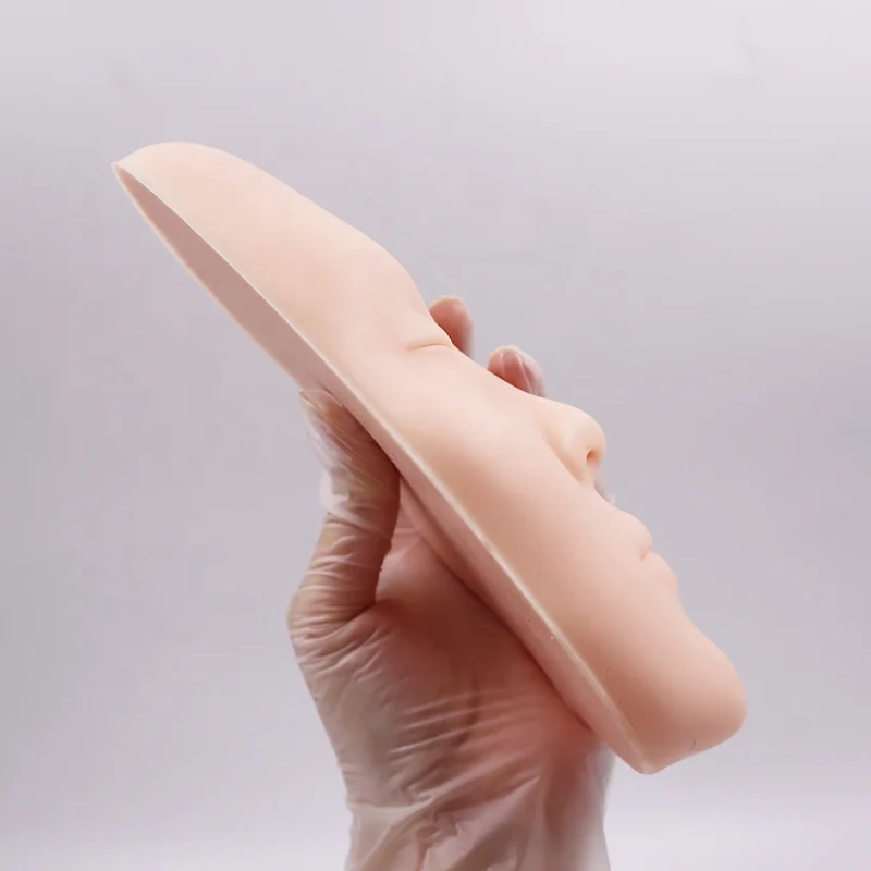 Pmu Supplies Realistic Silicone Face Makeup Mannequin Face Tattoo Full Face Tattoo Practice