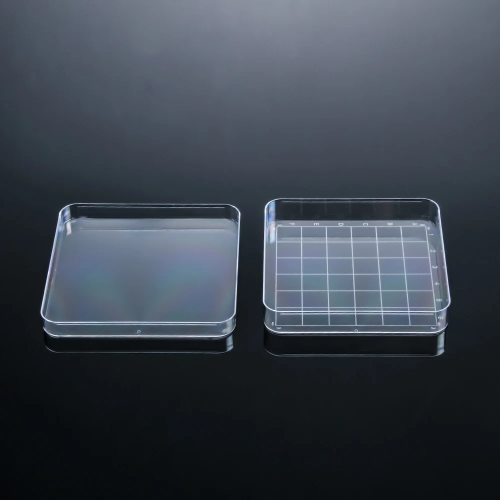 Square Cell Culture Dish Rectangular Tissue Culture Dish Disposable Petri Dish