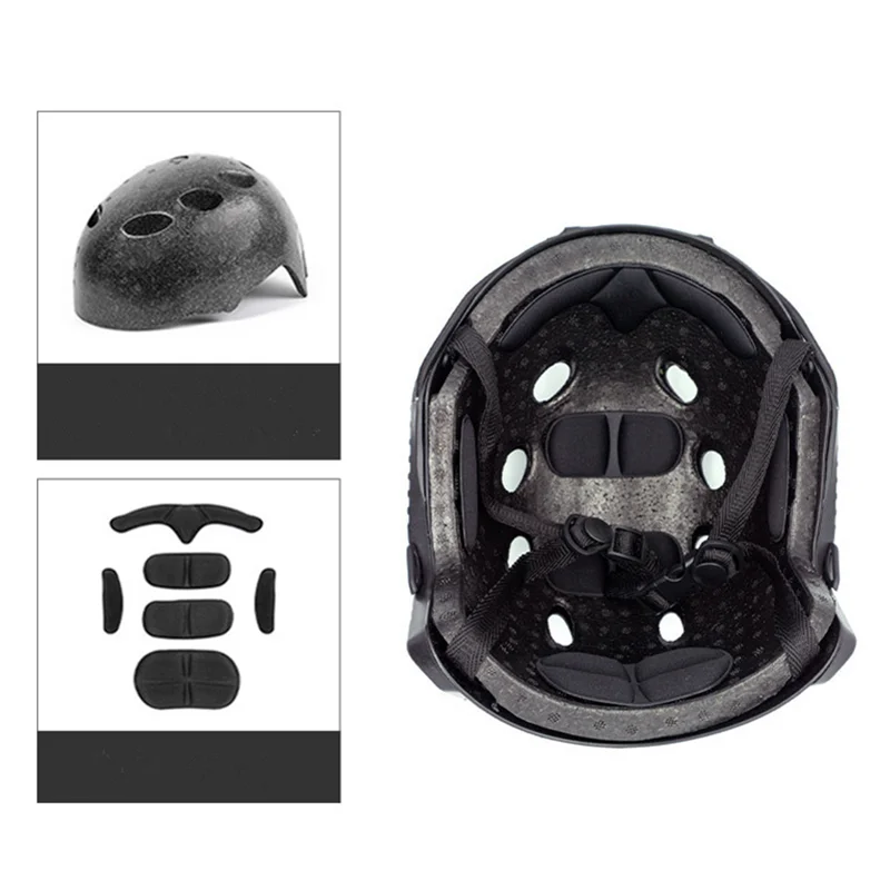 Protective Paintball Tactical FAST Helmet MH Integrated Helmet ABS Riding CS Game Head Protector