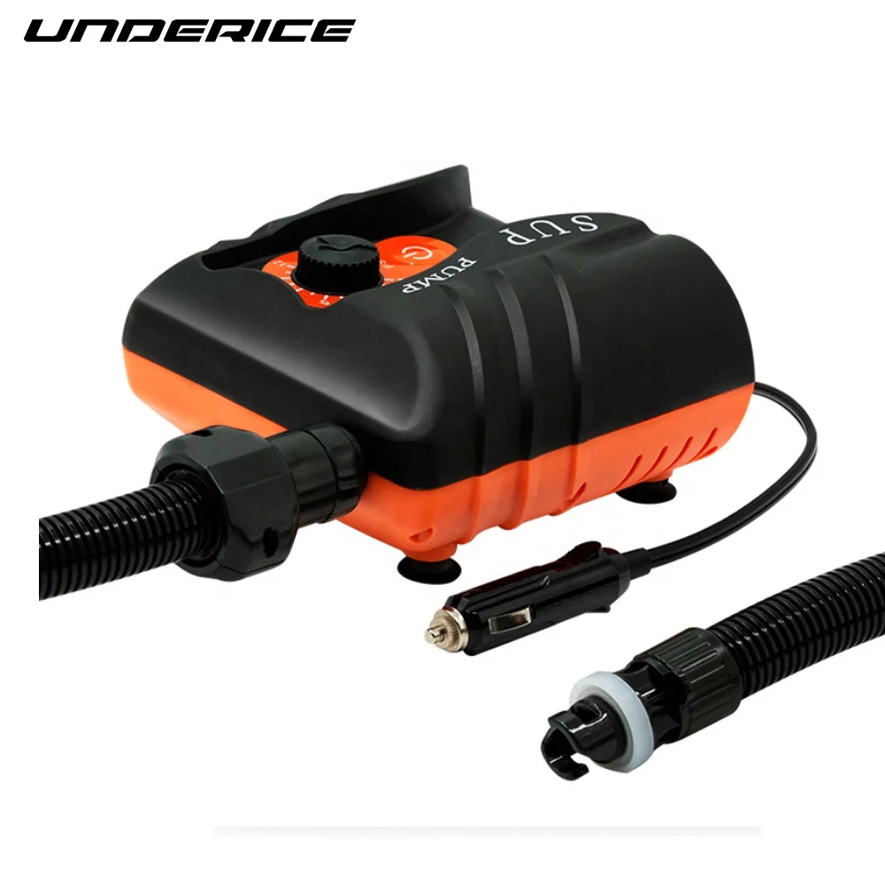 Цифровой электрический воздушный насос 110W 12 вольт Quick Charge Надувное Дефлятор ЖК-0-20 фунтов/кв. дюйм для самого надувного изделия SUP Stand Up