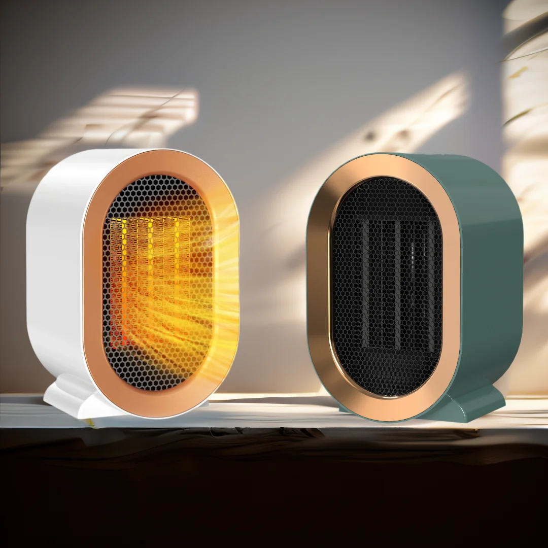 knob control air electric heater fan mini portable handle PTC stents low noise portable small space heaters