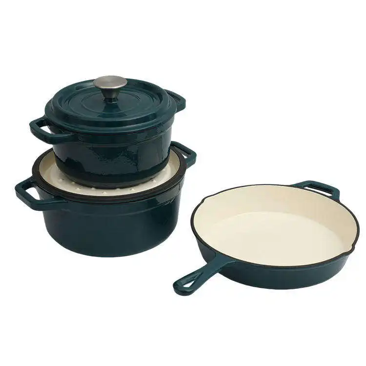 Made In China Cast Iron Dutch Ovens Cooking Kitchen Tools Non-stick Enamel Pot With Cover